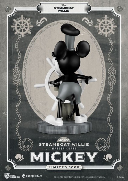STEAMBOAT WILLIE MICKEY - DISNEY MASTERCRAFT