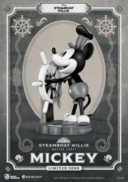 STEAMBOAT WILLIE MICKEY - DISNEY MASTERCRAFT