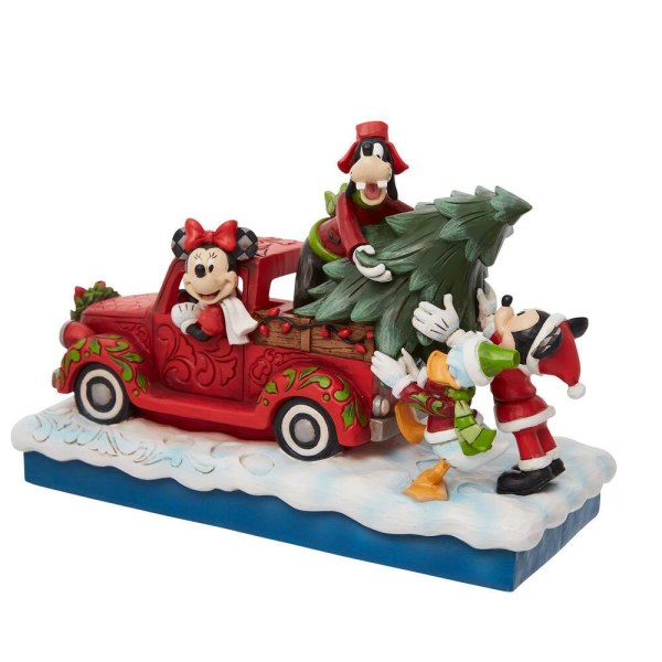 MICKEY ET SES AMIS CHARGENT LE SAPIN DE NOËL DANS UN CAMION ROUGE - DISNEY TRADITIONS
