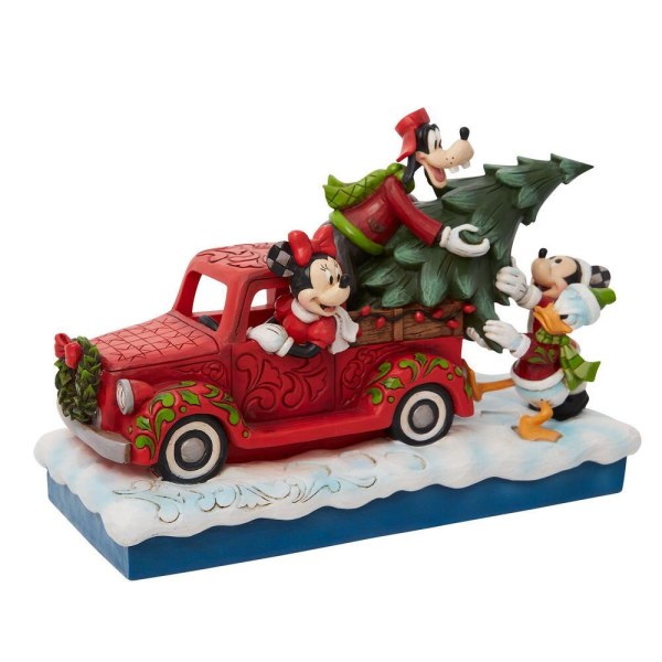 MICKEY ET SES AMIS CHARGENT LE SAPIN DE NOËL DANS UN CAMION ROUGE - DISNEY TRADITIONS