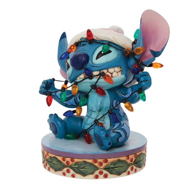 STITCH EMMÊLÉ DANS LA GUIRLANDE DE NOËL - DISNEY TRADITIONS