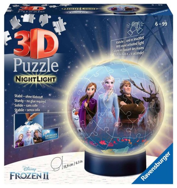 PUZZLE 3D NIGHTLIGHT LA REINE DES NEIGES 2 ( 72 PIÈCES ) - DISNEY