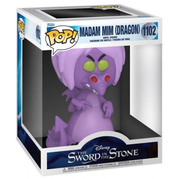 FUNKO POP! 1102 ( SUPERSIZED ) - DISNEY MERLIN L'ENCHANTEUR - MADAME MIM ( DRAGON )