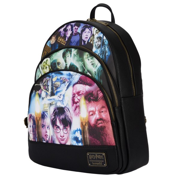 MINI SAC À DOS TRILOGY TRIPLE POCHE - HARRY POTTER LOUNGEFLY