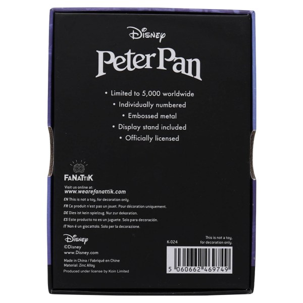 LINGOT DE COLLECTION PETER PAN - EDITION LIMITÉE
