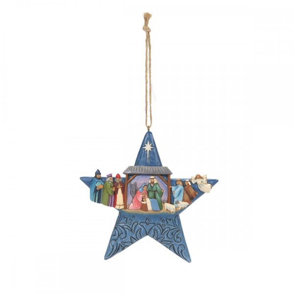 SUSPENSION NATIVITY STAR - JIM SHORE HEARTWOOD CREEK