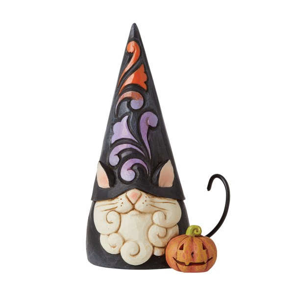 BLACK CAT GNOME  - JIM SHORE HEARTWOOD CREEK