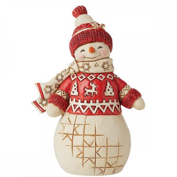 BONHOMME DE NEIGE NORDIQUE - JIM SHORE HEARTWOOD CREEK