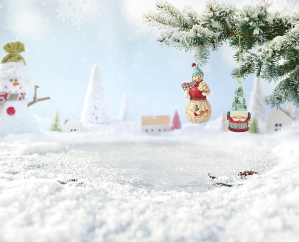 SUSPENSION WONDERLAND SNOWMAN - JIM SHORE HEARTWOOD CREEK
