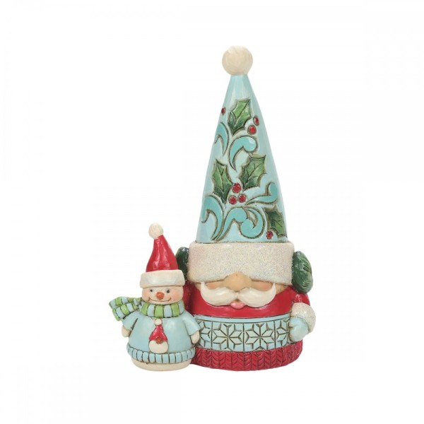 WONDERLAND GNOME AND SNOWMAN - JIM SHORE HEARTWOOD CREEK