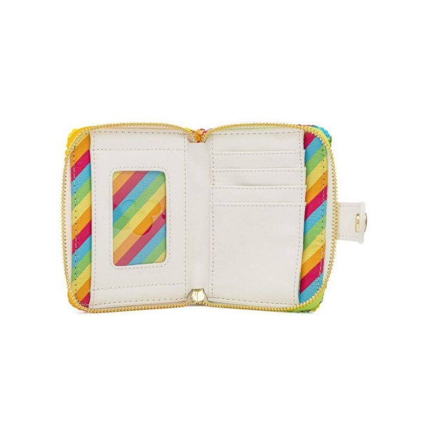 PORTEFEUILLE SEQUIN RAINBOW MINNIE - DISNEY LOUNGEFLY