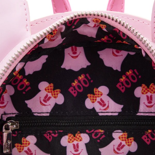 MINI SAC À DOS FANTOME PASTEL MINNIE ( BRILLE DANS LE NOIR )- DISNEY LOUNGEFLY