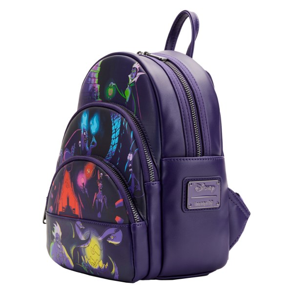 MINI SAC À DOS VILAINS ( BRILLE DANS LE NOIR ) - DISNEY LOUNGEFLY