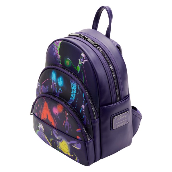 MINI SAC À DOS VILAINS ( BRILLE DANS LE NOIR ) - DISNEY LOUNGEFLY