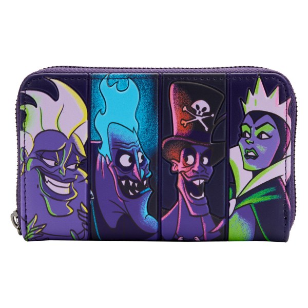 PORTEFEUILLE VILAINS ( BRILLE DANS LE NOIR )- DISNEY LOUNGEFLY