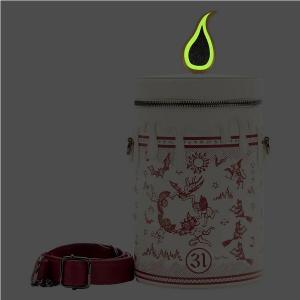 SAC À BANDOULIÈRE HOCUS POCUS FLAMME NOIR ( BRILLE DANS LE NOIR ) - DISNEY LOUNGEFLY