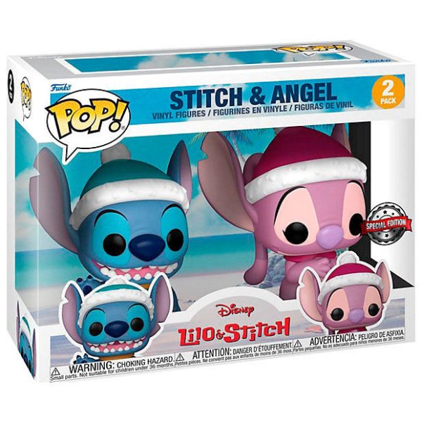 FUNKO POP! 2PK - DISNEY - STITCH & ANGEL EN HIVER