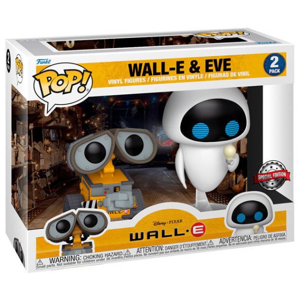 FUNKO POP! 2PK - DISNEY PIXAR - WALL-E & EVE