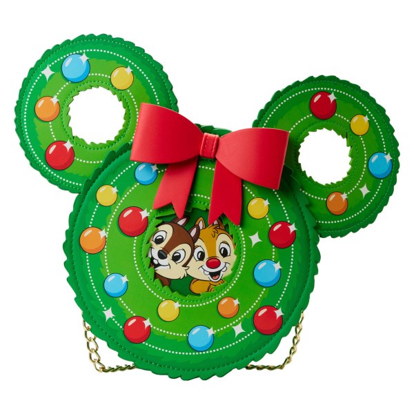SAC À BANDOULIÈRE TIC & TAC COURONNE DE NOËL - DISNEY LOUNGEFLY
