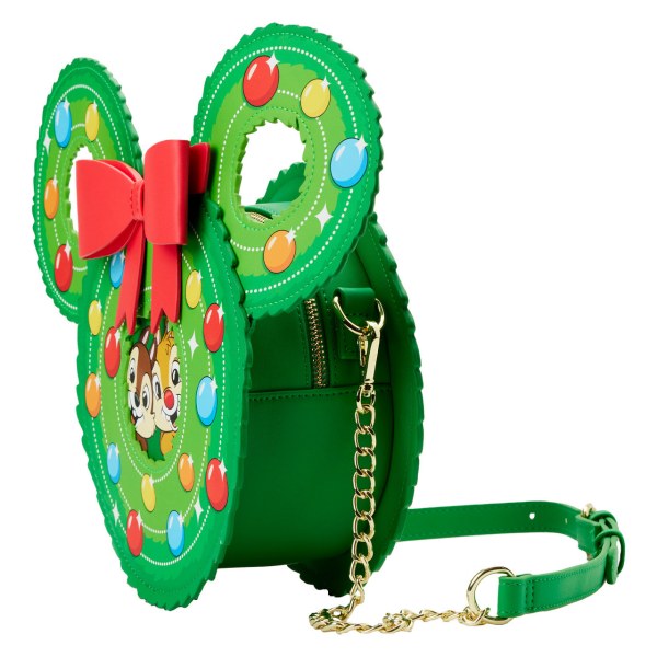 SAC À BANDOULIÈRE TIC & TAC COURONNE DE NOËL - DISNEY LOUNGEFLY