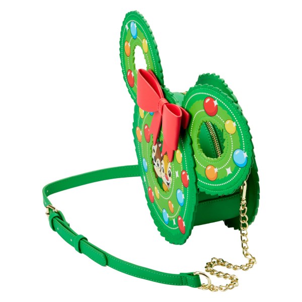 SAC À BANDOULIÈRE TIC & TAC COURONNE DE NOËL - DISNEY LOUNGEFLY