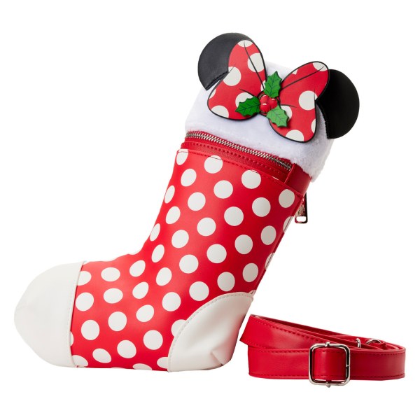 SAC À BANDOULIÈRE CHAUSETTE DE NOËL MICKEY & MINNIE - DISNEY LOUNGEFLY