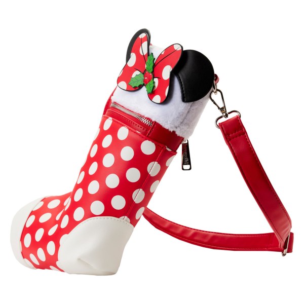 SAC À BANDOULIÈRE CHAUSETTE DE NOËL MICKEY & MINNIE - DISNEY LOUNGEFLY