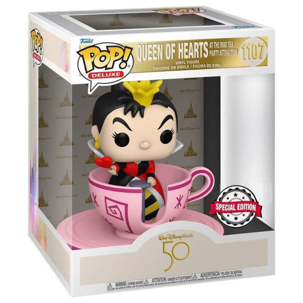FUNKO POP! 1107 SPECIAL EDITION - DISNEY WORLD 50TH REINE DE COEUR DANS LA TASSE - ALICE AU PAYS DES MERVEILLES