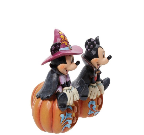 MICKEY & MINNIE HALLOWEEN PHOSPHORESCENT - DISNEY TRADITIONS