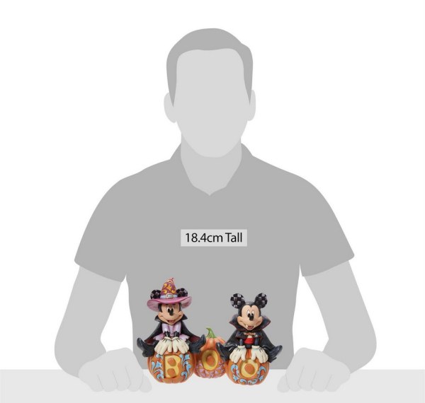 MICKEY & MINNIE HALLOWEEN PHOSPHORESCENT - DISNEY TRADITIONS