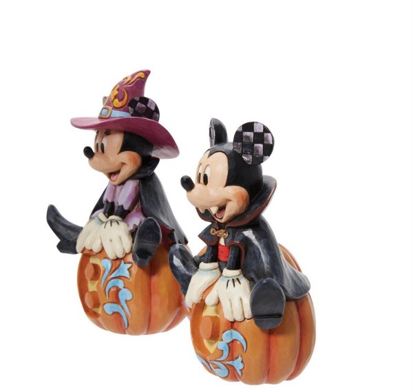 MICKEY & MINNIE HALLOWEEN PHOSPHORESCENT - DISNEY TRADITIONS