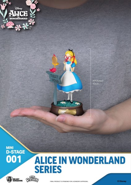 LOT 6 MINI FIGURINES ALICE AUX PAYS DES MERVEILLES - MINI  DISNEY D-STAGE