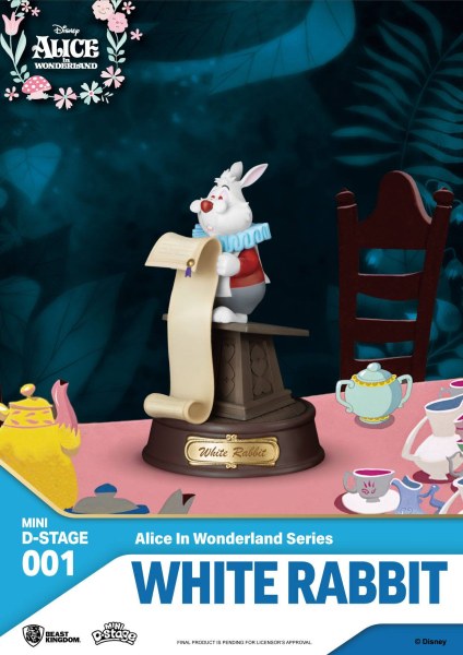 LOT 6 MINI FIGURINES ALICE AUX PAYS DES MERVEILLES - MINI  DISNEY D-STAGE