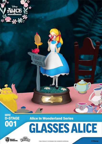 LOT 6 MINI FIGURINES ALICE AUX PAYS DES MERVEILLES - MINI  DISNEY D-STAGE