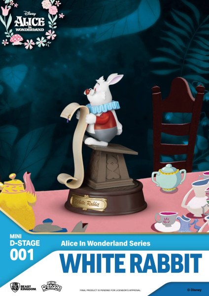 LOT 6 MINI FIGURINES ALICE AUX PAYS DES MERVEILLES - MINI  DISNEY D-STAGE