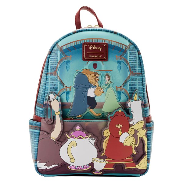 MINI SAC À DOS LA BELLE ET LA BÊTE LIBRARY SCENE - DISNEY LOUNGEFLY