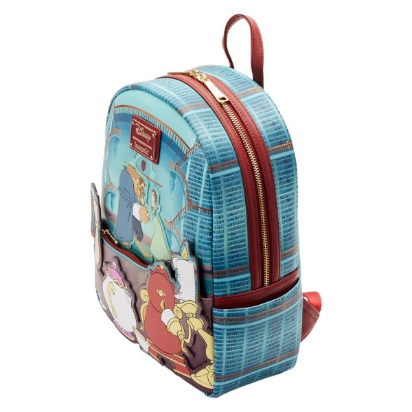 MINI SAC À DOS LA BELLE ET LA BÊTE LIBRARY SCENE - DISNEY LOUNGEFLY