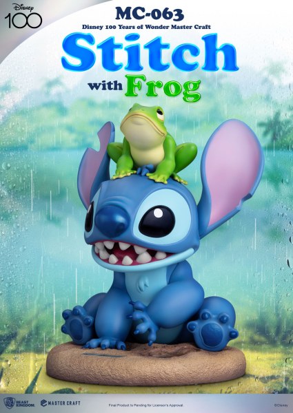 STITCH AVEC LA GRENOUILLE - DISNEY MASTERCRAFT 100 YEARS OF WONDERS