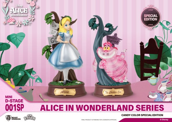 PACK 2 FIGURINES ALICE AUX PAYS DES MERVEILLES CANDY COLOR SPECIAL EDITION - MINI DISNEY D-STAGE