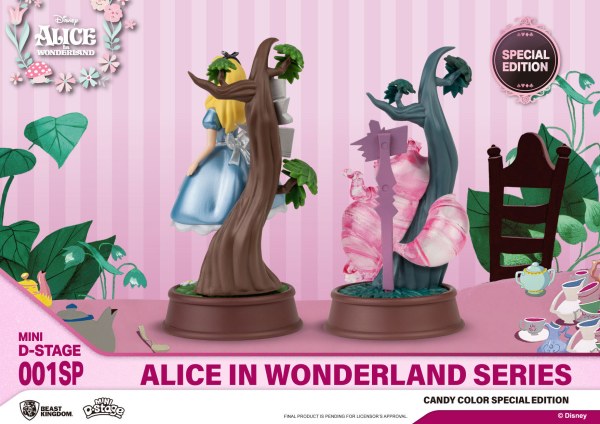 PACK 2 FIGURINES ALICE AUX PAYS DES MERVEILLES CANDY COLOR SPECIAL EDITION - MINI DISNEY D-STAGE
