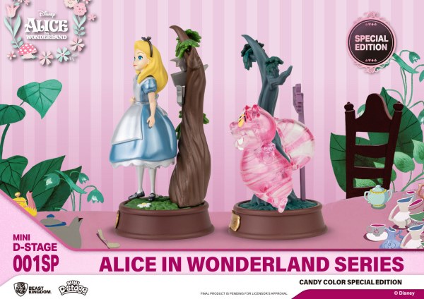 PACK 2 FIGURINES ALICE AUX PAYS DES MERVEILLES CANDY COLOR SPECIAL EDITION - MINI DISNEY D-STAGE