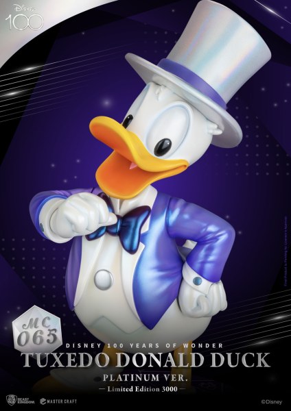 TUXEDO DONALD VERSION PLATINIUM - DISNEY MASTERCRAFT