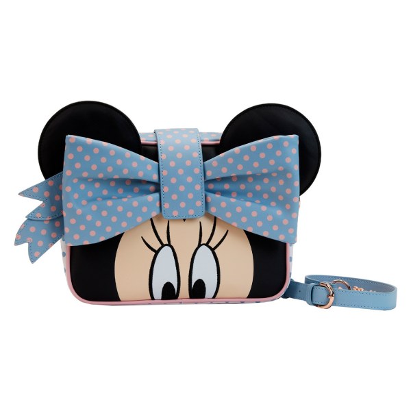 SAC À BANDOULIÈRE MINNIE PASTEL COLOR BLOCK DOTS - DISNEY LOUNGEFLY