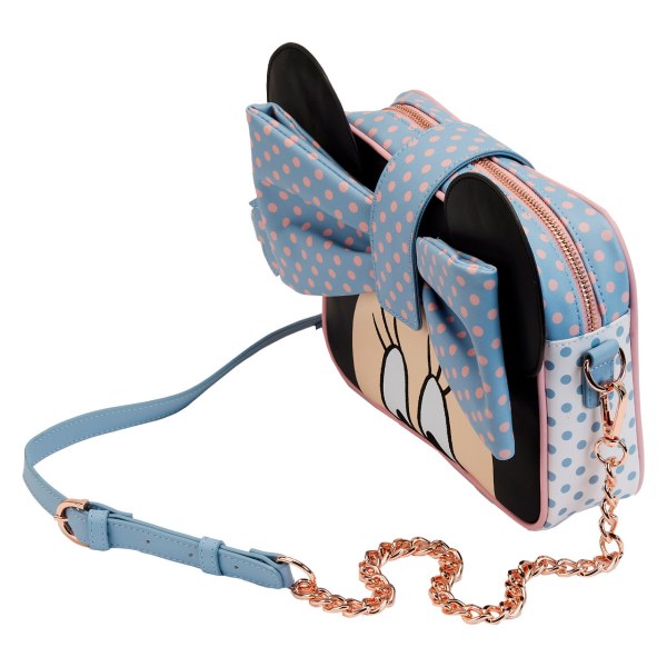 SAC À BANDOULIÈRE MINNIE PASTEL COLOR BLOCK DOTS - DISNEY LOUNGEFLY