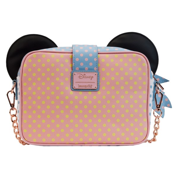 SAC À BANDOULIÈRE MINNIE PASTEL COLOR BLOCK DOTS - DISNEY LOUNGEFLY