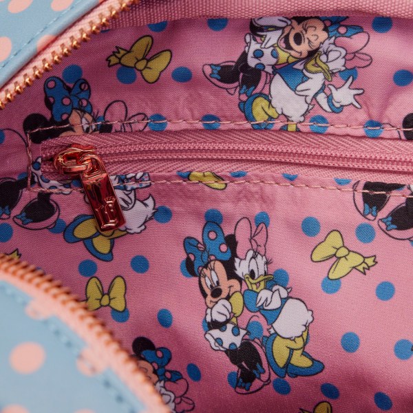 SAC À BANDOULIÈRE MINNIE PASTEL COLOR BLOCK DOTS - DISNEY LOUNGEFLY