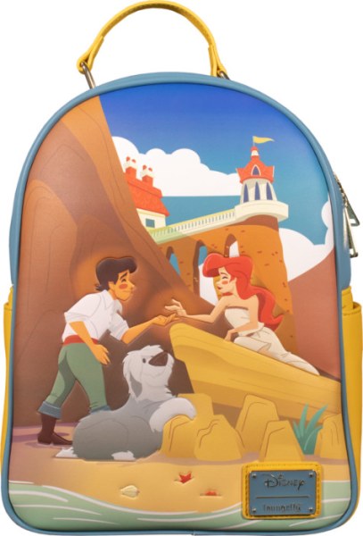 MINI SAC À DOS LA PETITE SIRÈNE ARIEL & ERIC SUR LA PLAGE - DISNEY LOUNGEFLY
