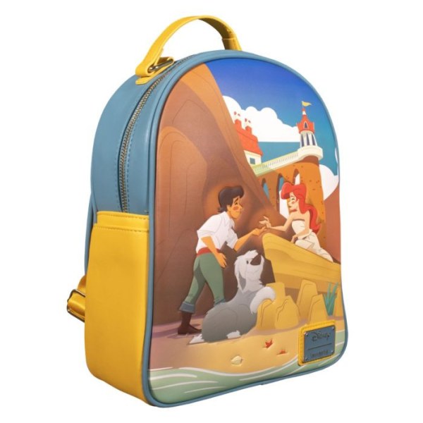 MINI SAC À DOS LA PETITE SIRÈNE ARIEL & ERIC SUR LA PLAGE - DISNEY LOUNGEFLY