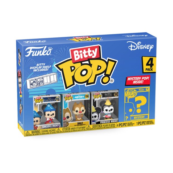 PACK 4 FIGURINES FUNKO BITTY POP! - MICKEY SORCIER