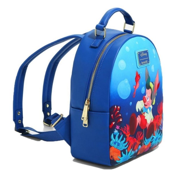 MINI SAC À DOS PINOCCHIO CORAIL - DISNEY LOUNGEFLY